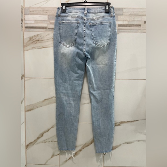 Pistola Arielle Skinny Scissor Cut Hem Frayed Jean blue sky size 29 - Picture 9 of 11